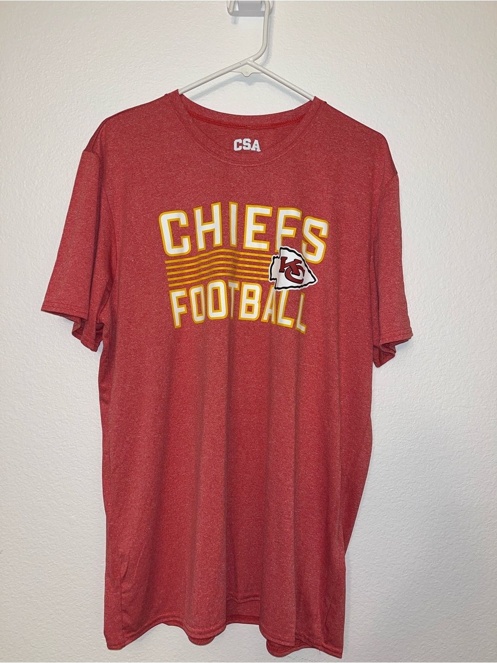 NWT Mens Kansas City Chiefs Red Graphic Tee XL Football Shirt